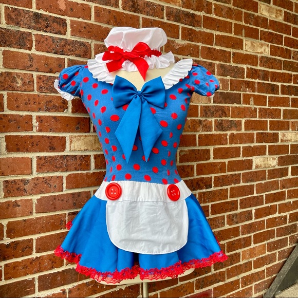 Leg Avenue Raggedy Ann Halloween Costume Small Rag Doll Sexy Dress & Hat